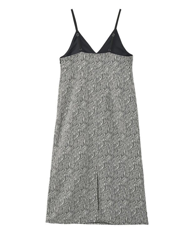 CRAFT STANDARD BOUTIQUE ゼブラ柄キャミワンピース Gray