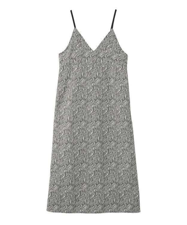 CRAFT STANDARD BOUTIQUE ゼブラ柄キャミワンピース Gray
