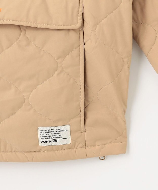 PW CIRCULUS 【ベストにもなる！袖2WAY】【WOMEN】ひょうたんキルティング中綿ブルゾン ベージュ系