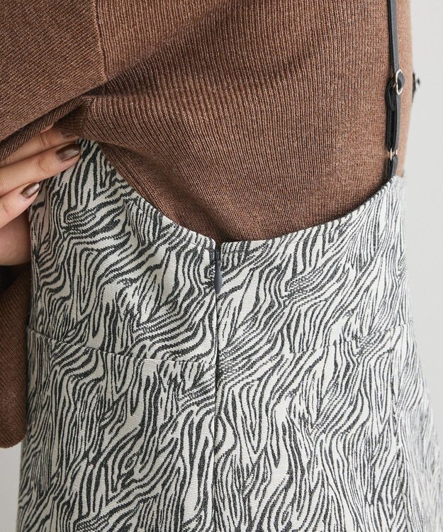 CRAFT STANDARD BOUTIQUE ゼブラ柄キャミワンピース Gray