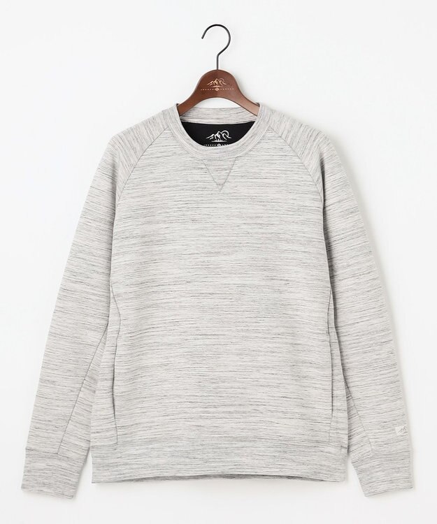 JOSEPH ABBOUD MOUNTAIN 【軽量/ソフト/イージーケア】ソフトダンボールニット プルオーバー ライトグレー系