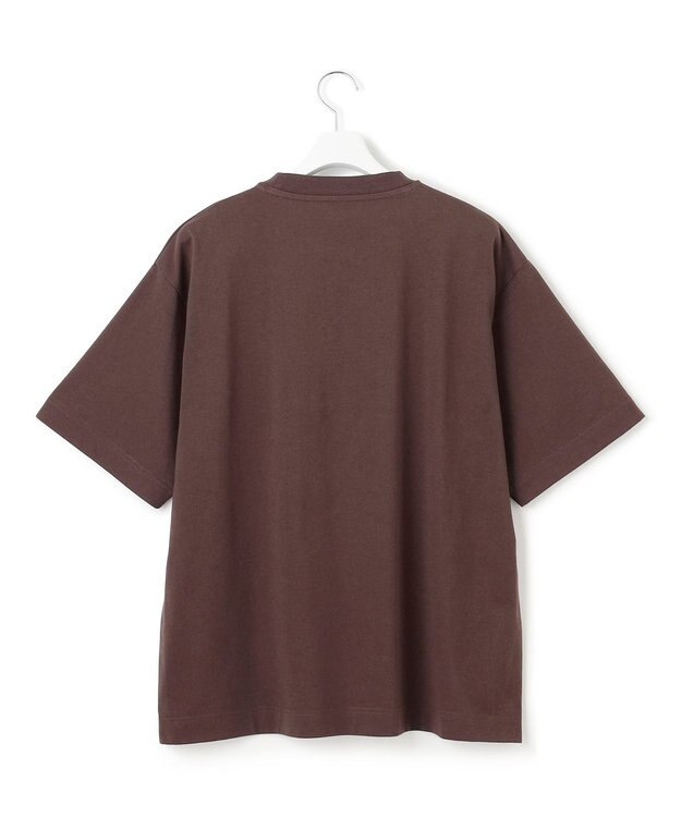 J.PRESS YORK STREET 【UNISEX】サイドスリット Tシャツ ダークブラウン系