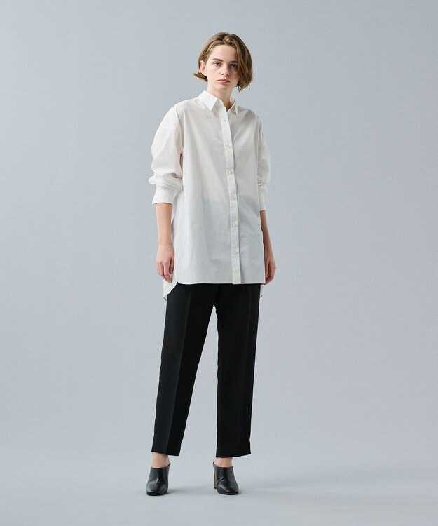 uncrave ウォッシャブル ダブルクロス パンツ ブラック