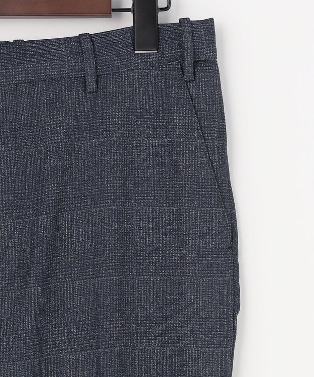 JOSEPH ABBOUD 【ウエストも伸びる!/清涼/軽量/ストレッチ】クールピケストレッチ パンツ ネイビー系3