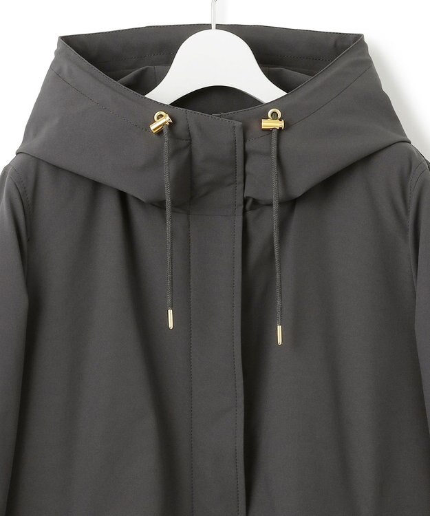 23区 L 【一部店舗限定/滝沢眞規子さん着用/撥水加工】ミリタリー フーデット ダウンコート グレー系