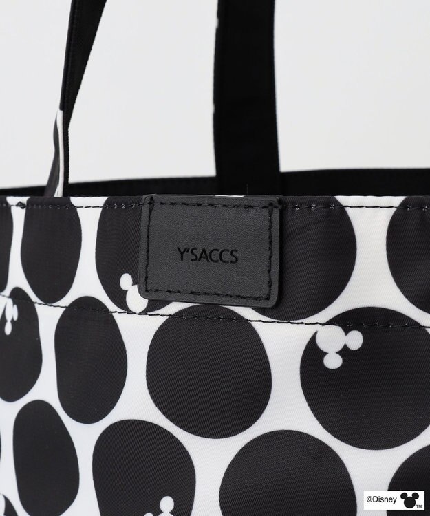 Y'SACCS 【Disney Collection】シルエットプリントトートバッグ　Mサイズ ブラック