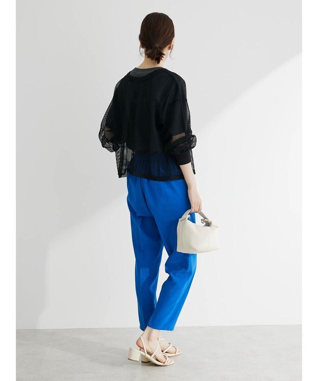 Green Parks ・ＥＬＥＮＣＡＲＥ　ＤＵＥ　２ｗａｙメッシュカーディガン Black