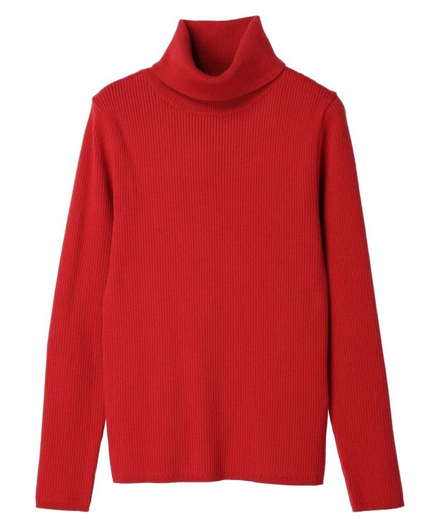 CRAFT STANDARD BOUTIQUE リブタートルネックニットプルオーバー Red