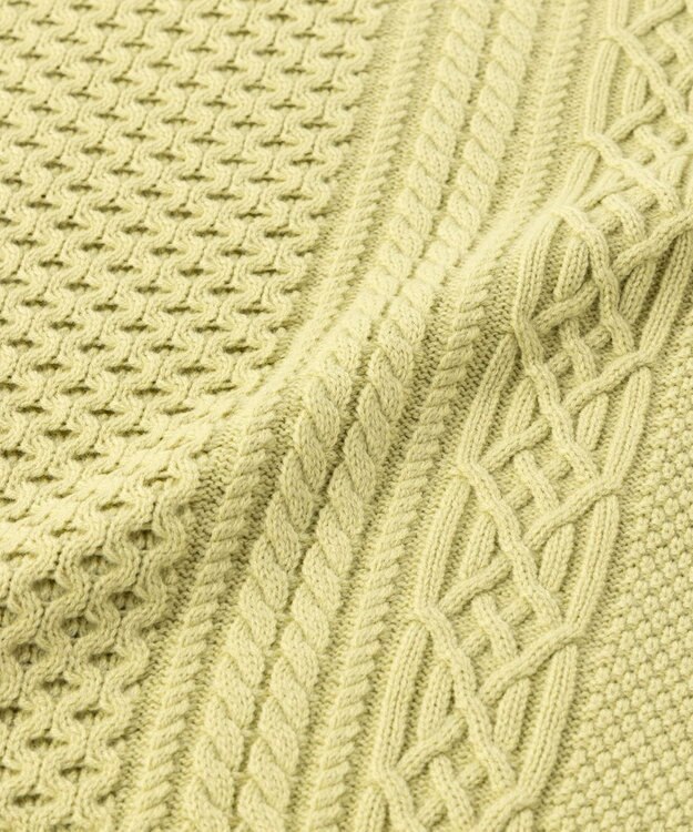 UNFILO アランパターンニット ピスタチオ