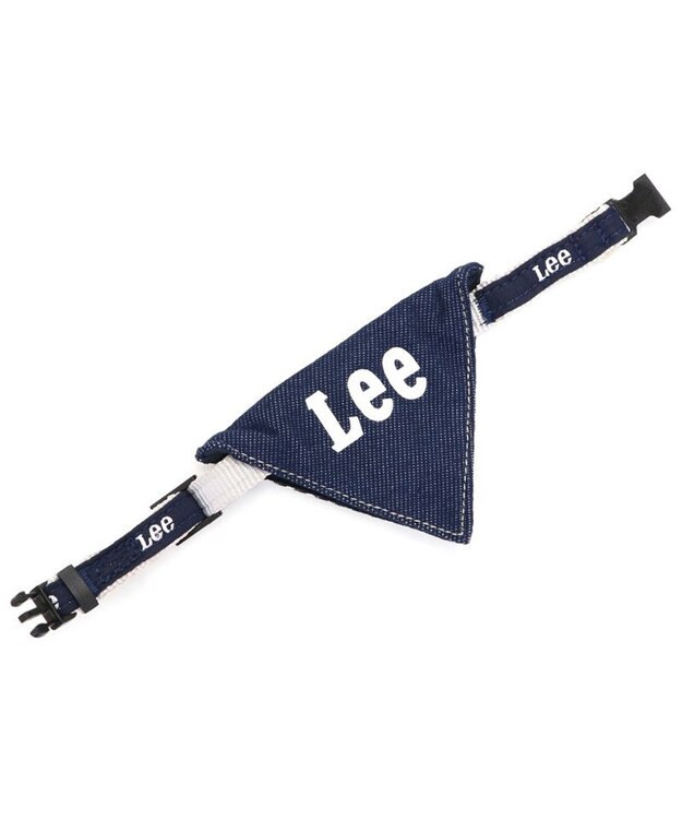 PET PARADISE Ｌｅｅ ヒッコリー 両面バンダナ付き 首輪【Ｓ】 紺（ネイビー・インディゴ）