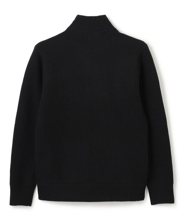 JOSEPH HOMME ニットブロックシルキーサテン　ニットブルゾン ブラック系