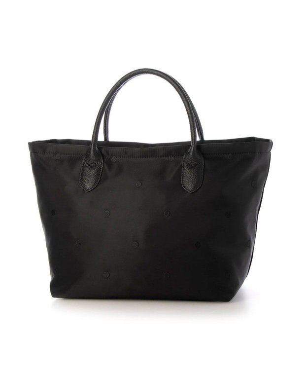 UNBILLION ペルケ perche / ナイロンドット刺繍2wayトート ブラック