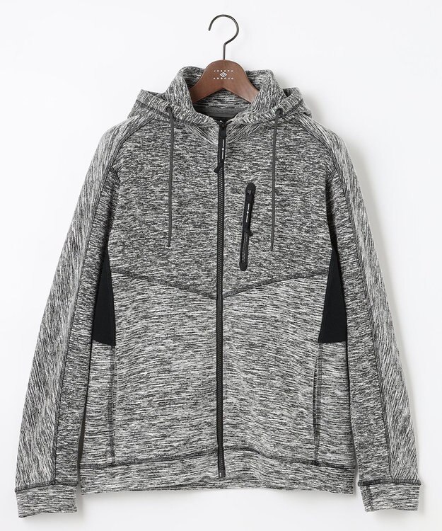 JOSEPH ABBOUD MOUNTAIN 【UNISEX】ランダムスラブリップ パーカー グレー系