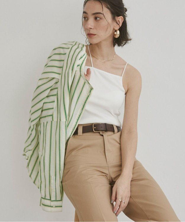 WEGO 【ANGIE VINTAGE/SMLサイズ展開】ストラップカップ付きベアキャミソール ホワイト