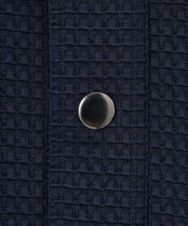 JOSEPH HOMME 新型【オリジナル素材/シワになりにくい】ライトタックジャージー　ポロシャツ ネイビー系