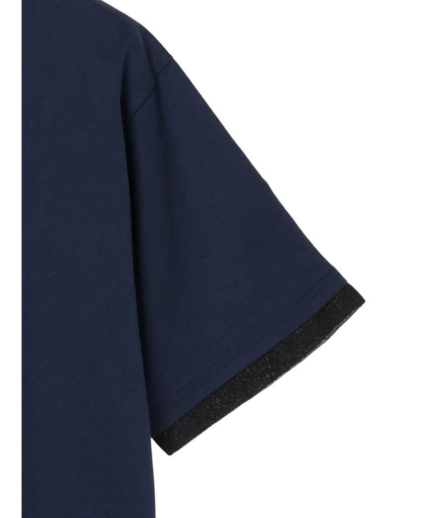 CRAFT STANDARD BOUTIQUE 【ＵＶカット】布帛切り替えプルオーバー Navy