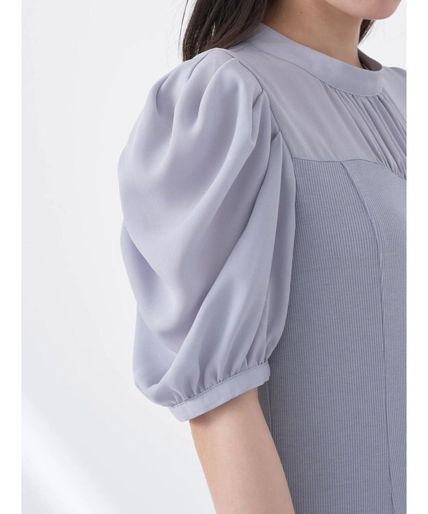 earth music&ecology リブドッキングワンピース Gray