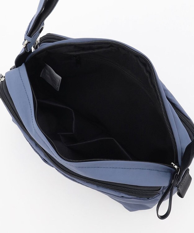 LA BAGAGERIE 【MONICA】フロントポケットショルダーバッグ ダークブルー