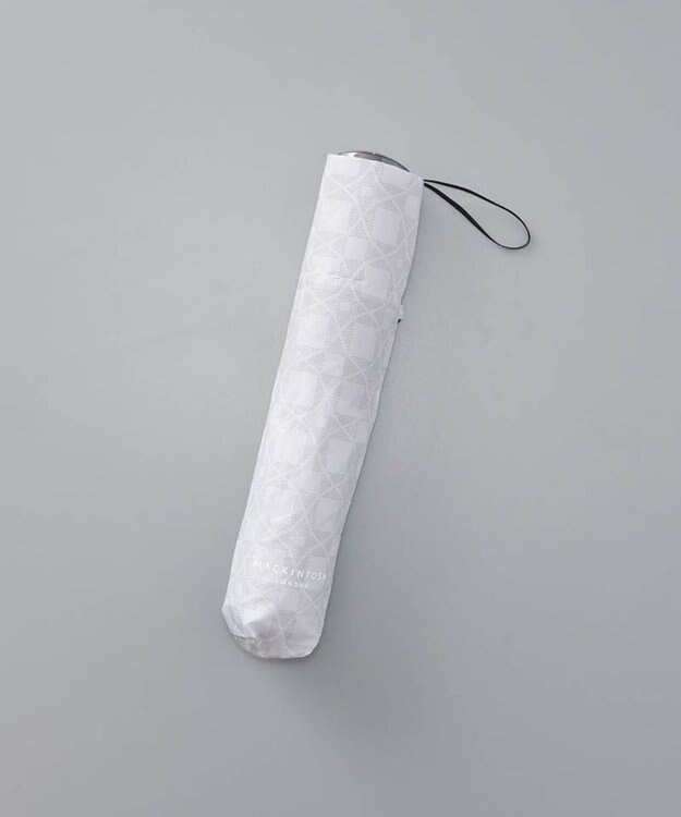 AURORA 【MACKINTOSH LONDON（マッキントッシュ ロンドン）】アンドリュー柄雨傘（折りたたみ傘） シルバーグレー