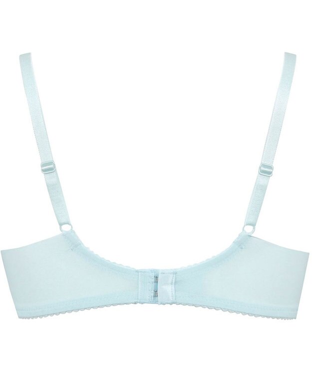 WACOAL 【夏めくブラ】 ブラジャー メッシュ素材(カップ) 吸汗速乾(肌側カップサイド・パッド受け・ワイヤーループ) 背中すっきり レディース BRB465 /ワコール サックス