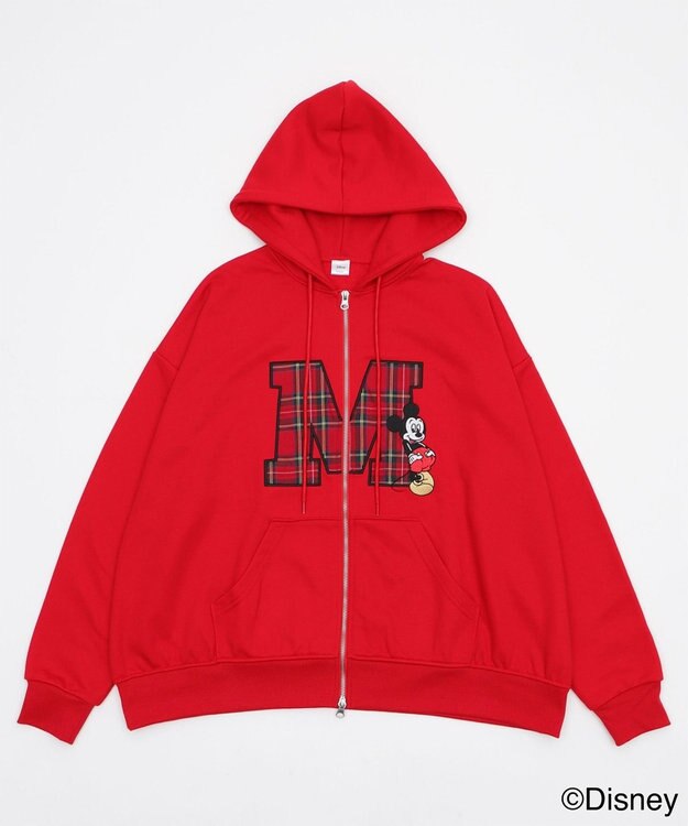 WEGO MICKEY　MOUSE／ジップパーカー レッド
