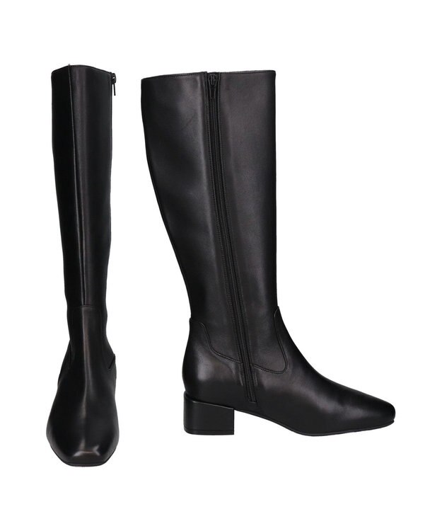 Bridget Birkin 【PARADIS COULEUR】スクエアトウロングブーツ ブラック