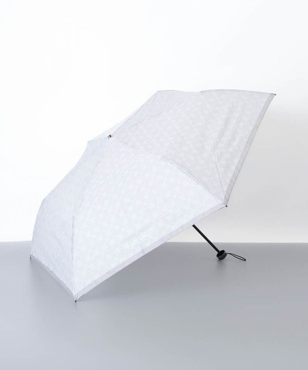 AURORA 【MACKINTOSH LONDON（マッキントッシュ ロンドン）】アンドリュー柄雨傘（折りたたみ傘） シルバーグレー