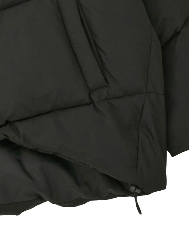 earth music&ecology 2WAYパファーブルゾン Black