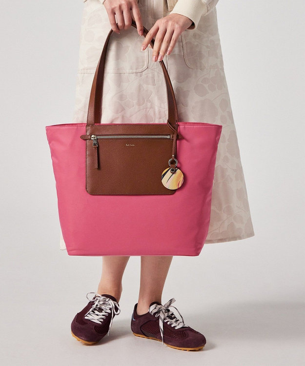 Paul Smith モダンナイロン トートバッグ ピンク
