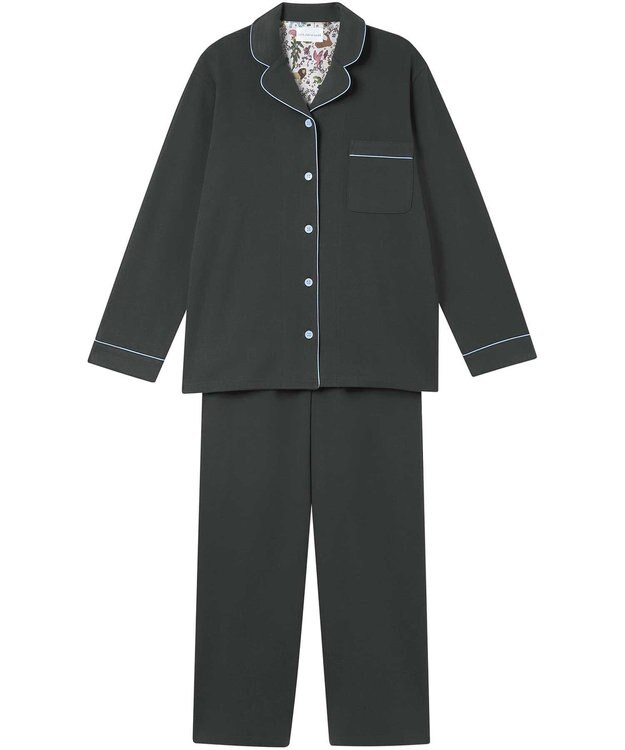 une nana cool 【綿100%】メリークリスマス！パジャマ MADE WITH LIBERTY FABRIC チャコールグレー