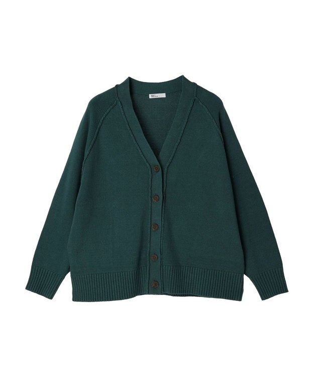 CRAFT STANDARD BOUTIQUE Ｖネックアウトリンキングカーディガン Green