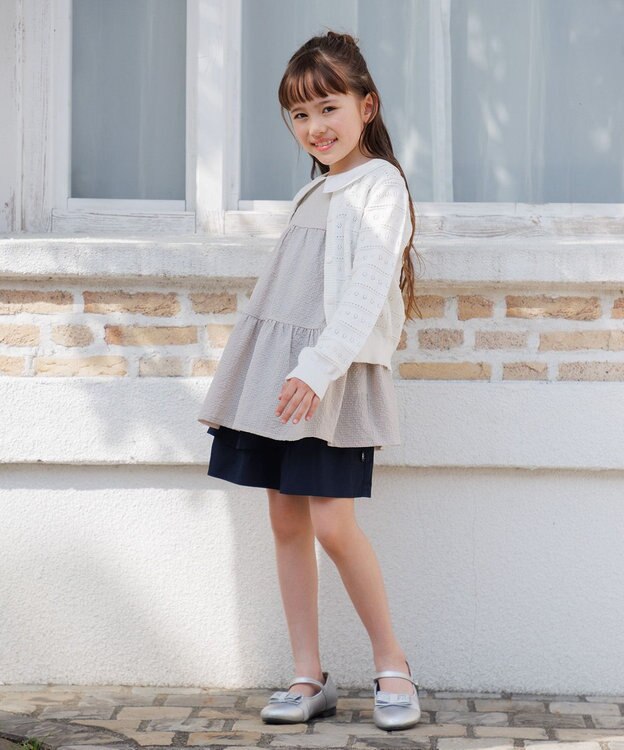 組曲 KIDS 【110-140㎝】ティアード チュニック ベージュ