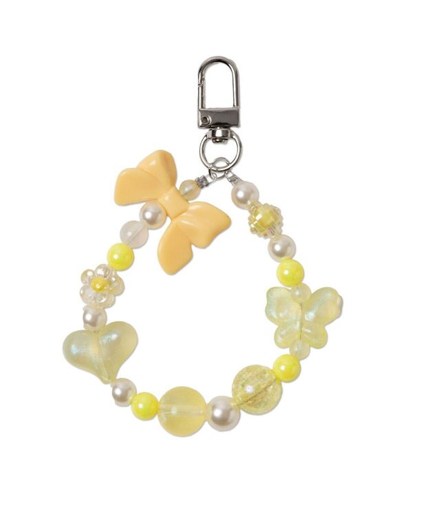 WEGO ビーズフープキーホルダーH イエロー