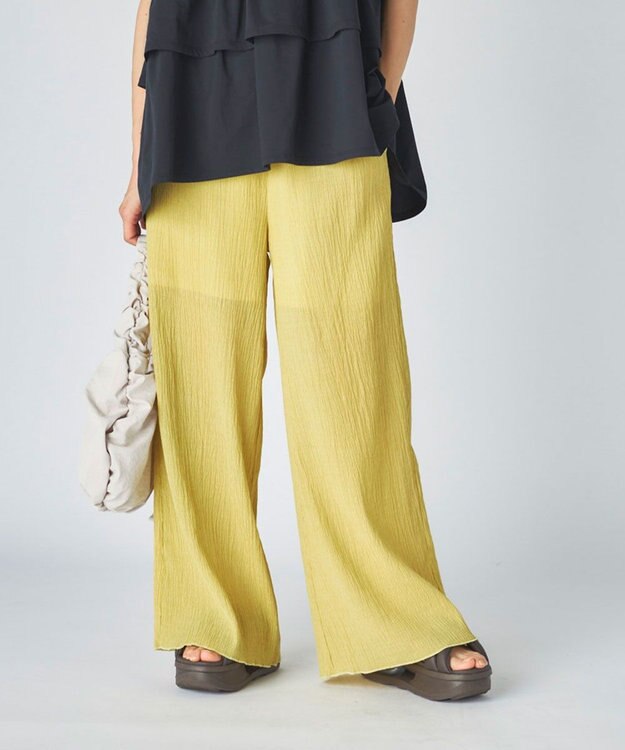 OP／FILA 【Ocean Pacific】水陸両用ロングパンツ イエロー