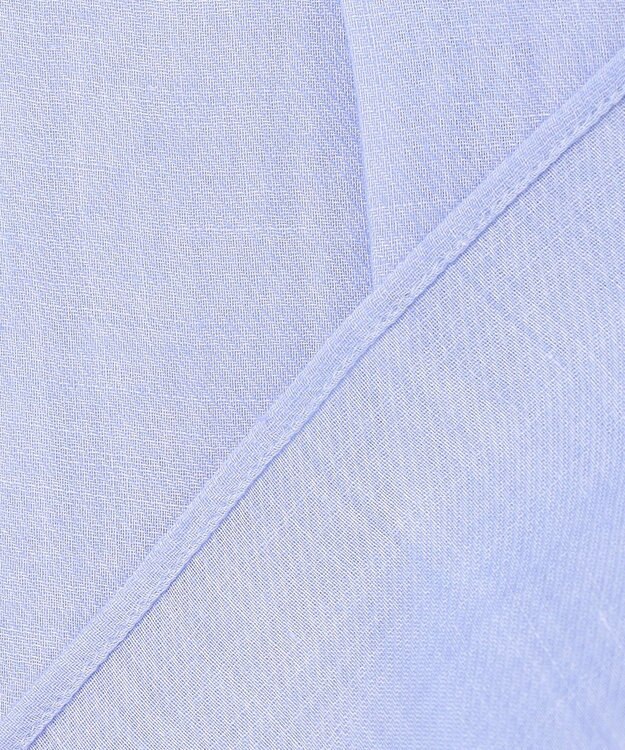 BEIGE， HALITE / リネンシアー オーバーサイズシャツ Sax