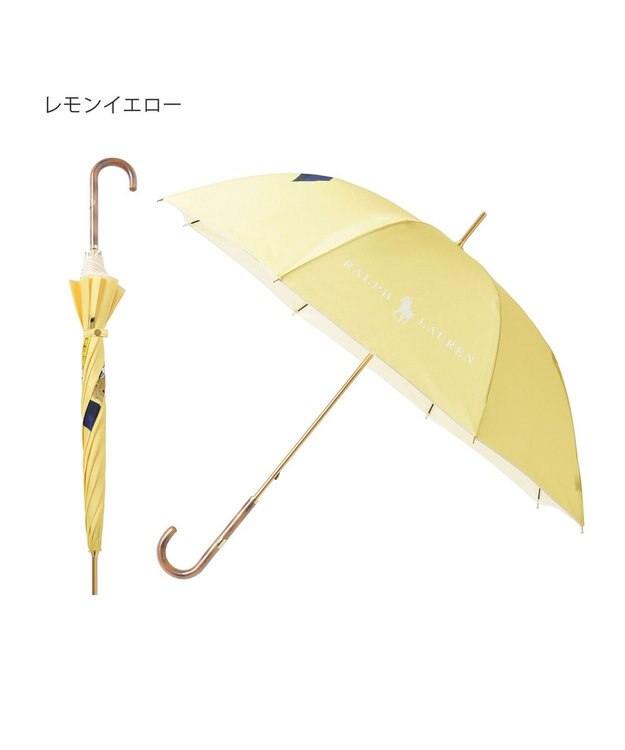 MOONBAT POLO RALPH LAUREN 長傘 RAIN BEAR 一枚張り レモンイエロー