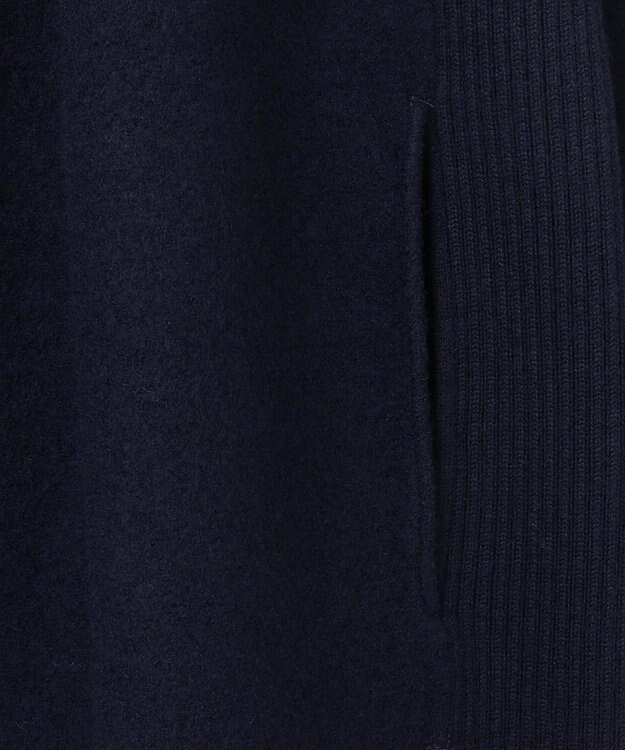 ICB ミルドウール ロングカーディガン ネイビー系