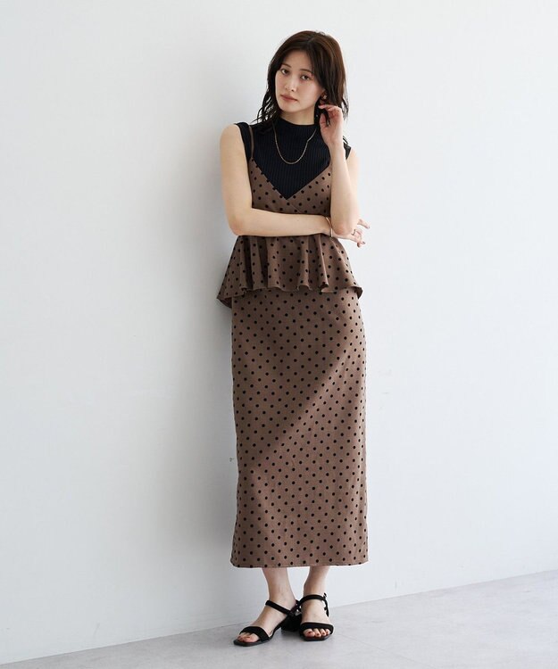 YECCA VECCA ハイネックノースリーブニット Black