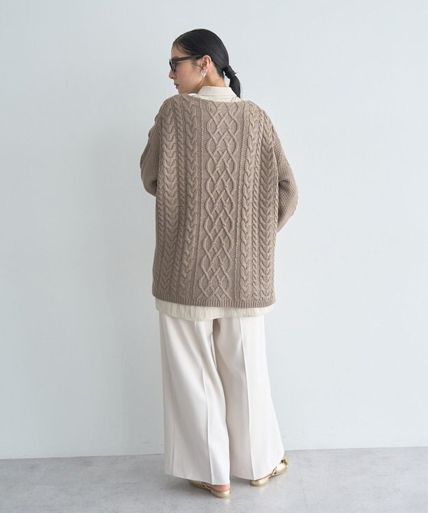 YECCA VECCA ケーブルニット Mocha