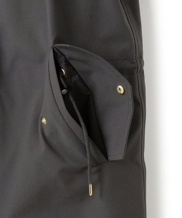 23区 L 【一部店舗限定/滝沢眞規子さん着用/撥水加工】ミリタリー フーデット ダウンコート グレー系