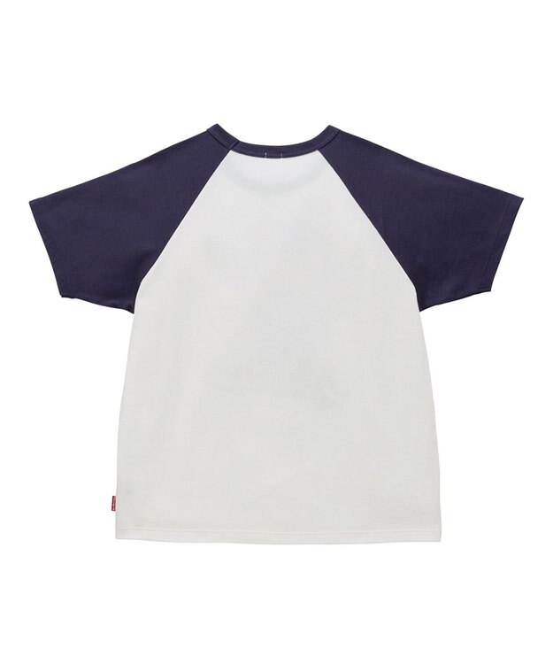 MIKI HOUSE HOT BISCUITS 【家族でおそろい】【155-185cm】ベースボールデザイン(大人用) ラグラン半袖Tシャツ 紺