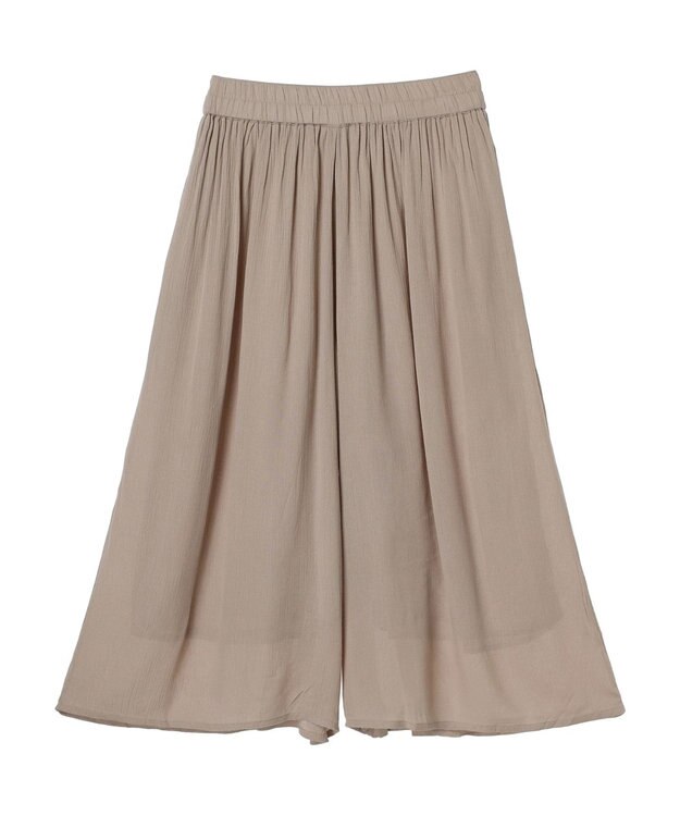 Green Parks レーヨンクレープスカーチョ Beige