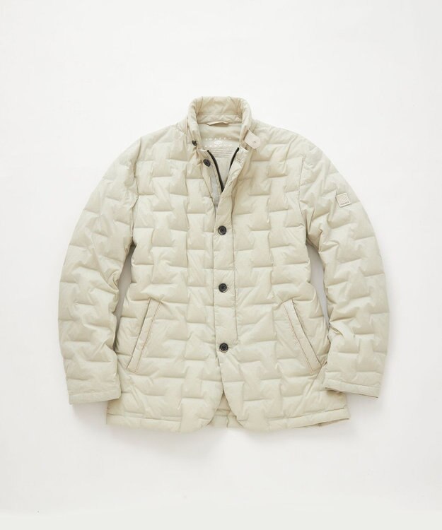 JOSEPH ABBOUD 【インナーダウンとしても対応可】ポケッタブル２WAYストレッチダウン ブルゾン アイボリー系