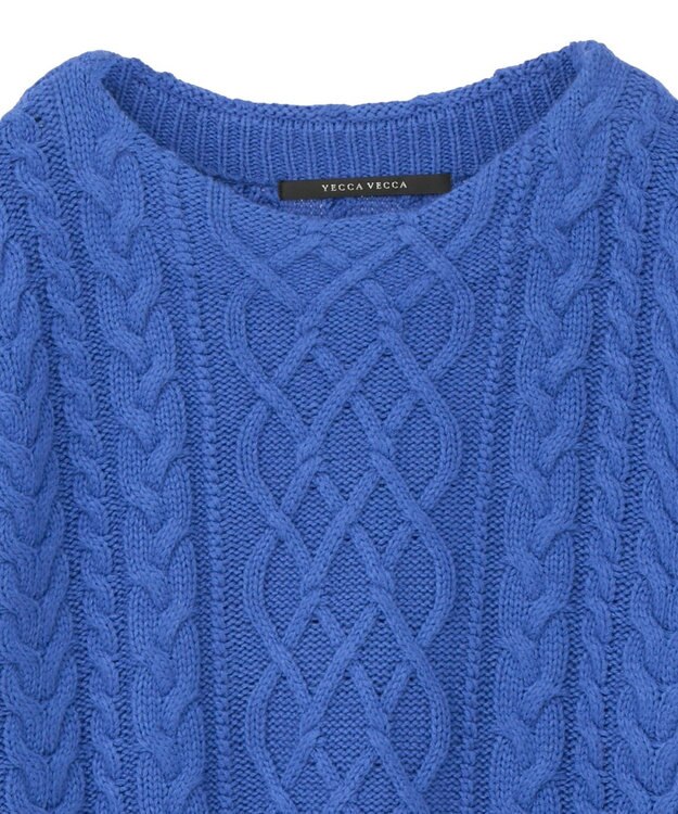 YECCA VECCA ケーブルニット Blue