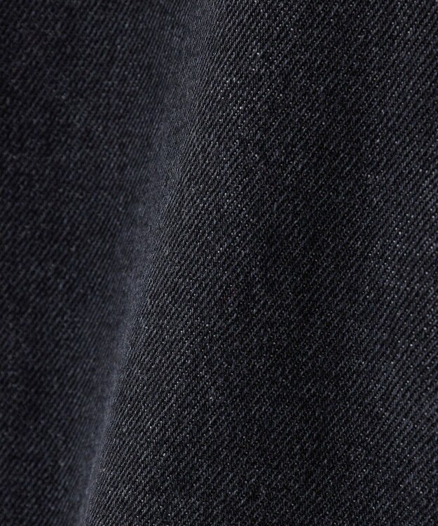 earth music&ecology フリンジロゴデニムショートパンツ Black