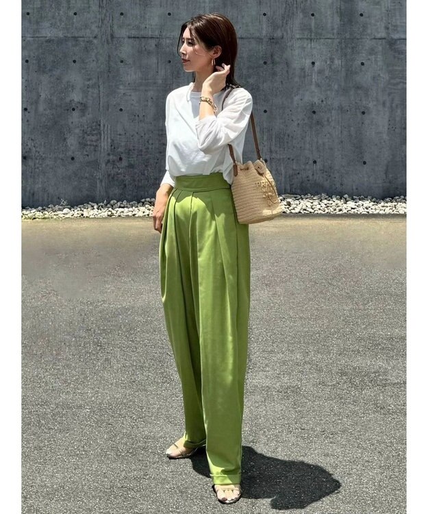 Green Parks シアーリブチュニック Off White