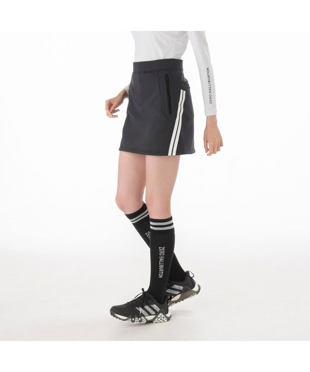 ZERO HALLIBURTON スウェットミニスカート 82749 洗濯可能 保温 ストレッチ ゴルフ ZHG-W10c グレープジャム