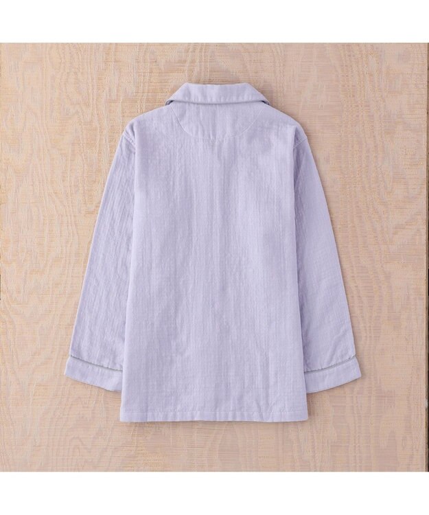 UCHINO マシュマロガーゼパイピングレディスパジャマ ダークブラウン