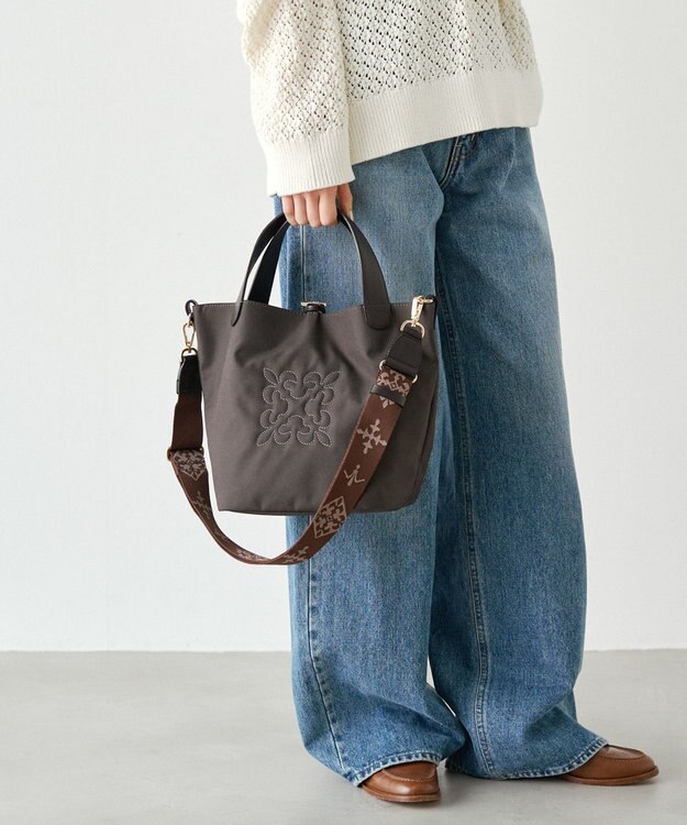 russet コーデュラナイロン2WAYミニトートバッグ(CE-1673-WEB) D.Brown