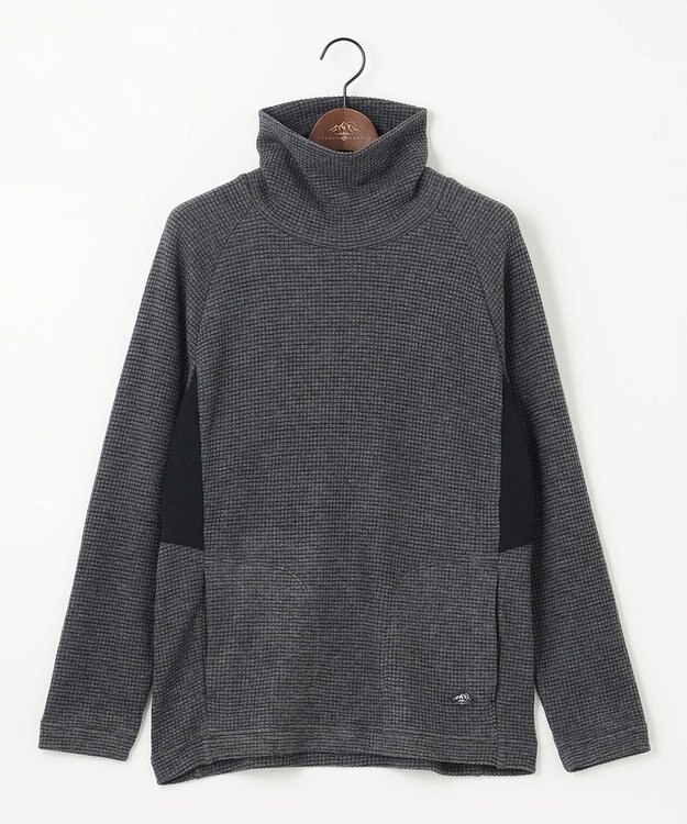 JOSEPH ABBOUD MOUNTAIN 【吸湿発熱/蓄熱保温/】 ソフトウォームワッフルタートル プルオーバー カットソー グレー系
